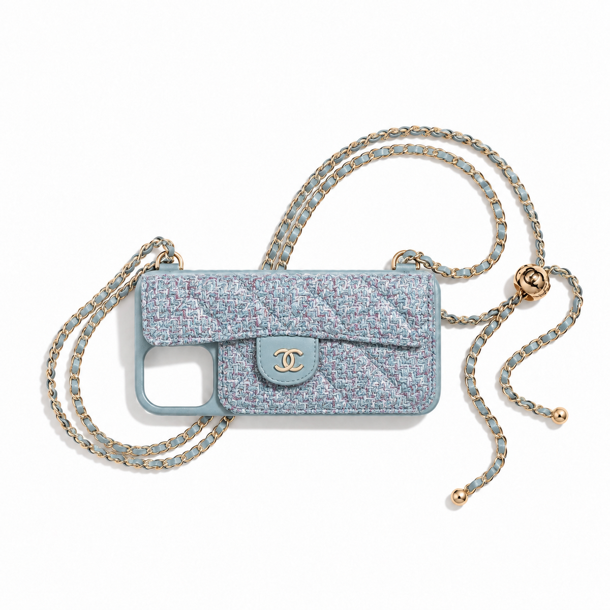 CC Tweed Phone case - Blue