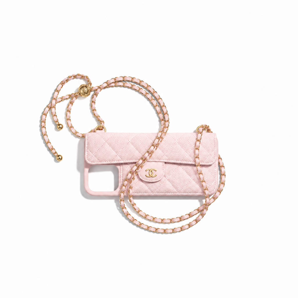CC Tweed Phone case - Pastel pink