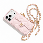 CC Tweed Phone case - Pastel pink