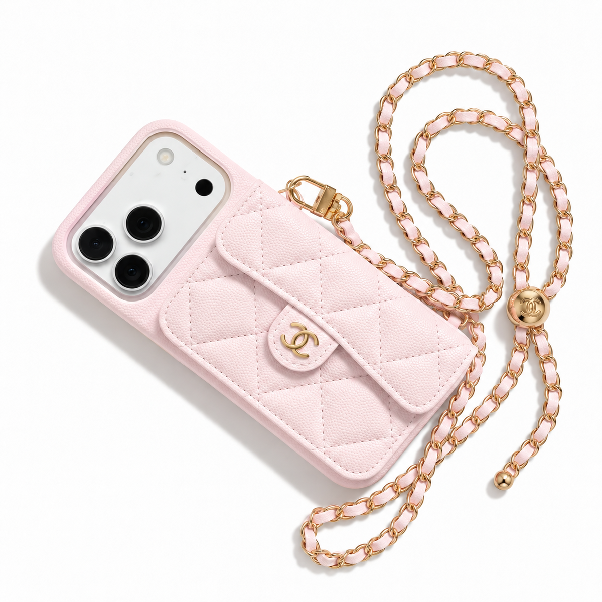 CC Tweed Phone case - Pastel pink